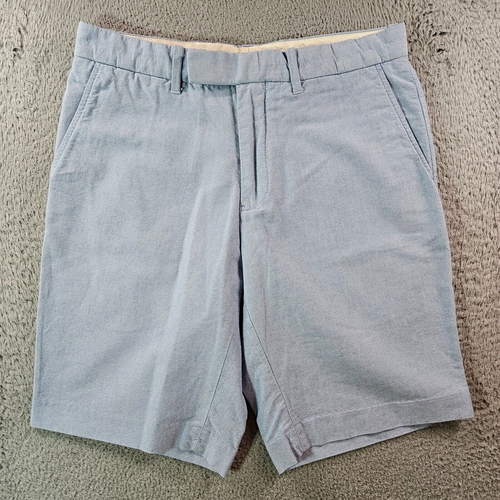 Polo Ralph Lauren Chino Shorts Men 33 x 10.5 Flat Front Light Blue